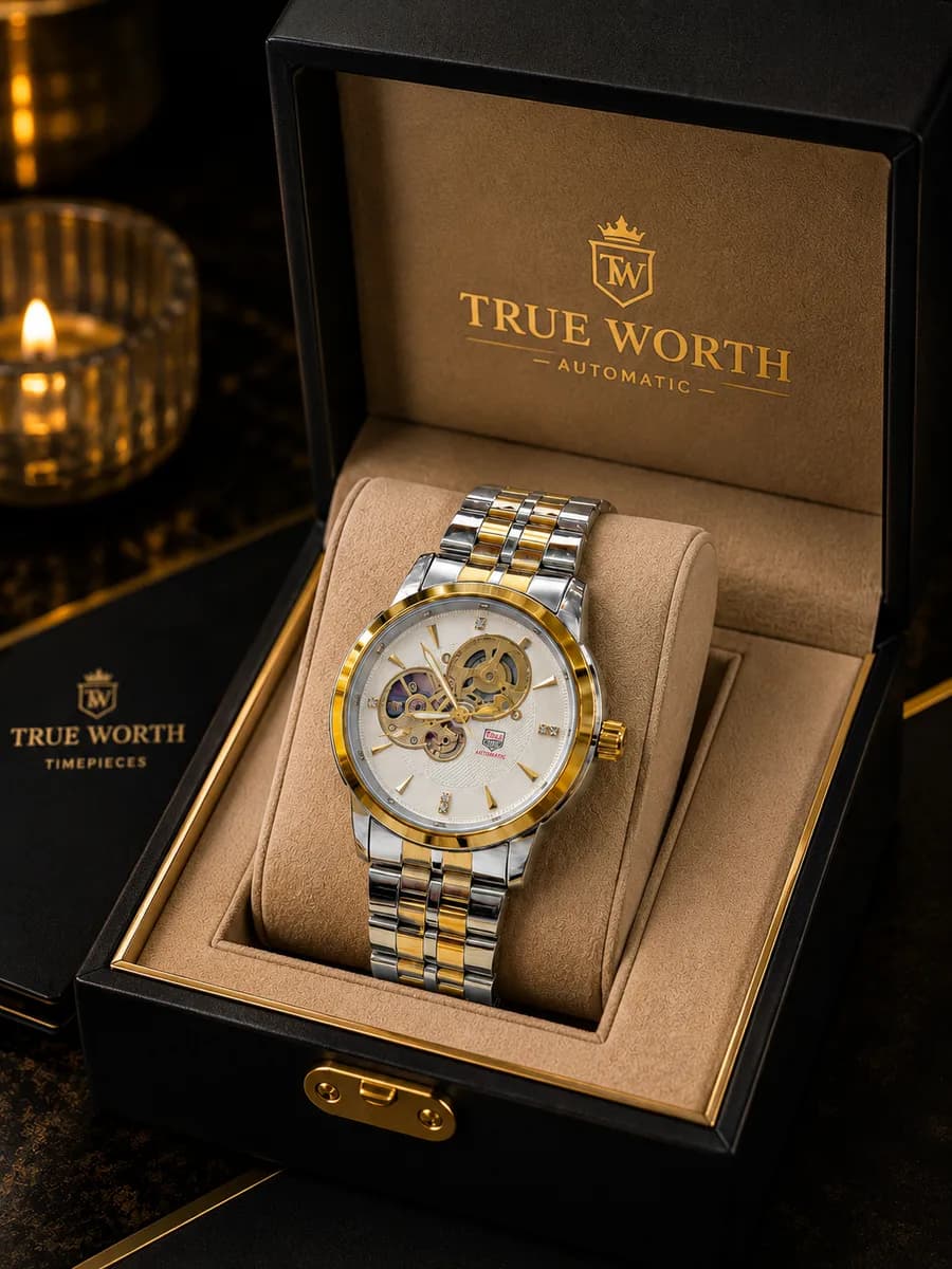Trueworth True Moment Automatic Open-Heart Watch