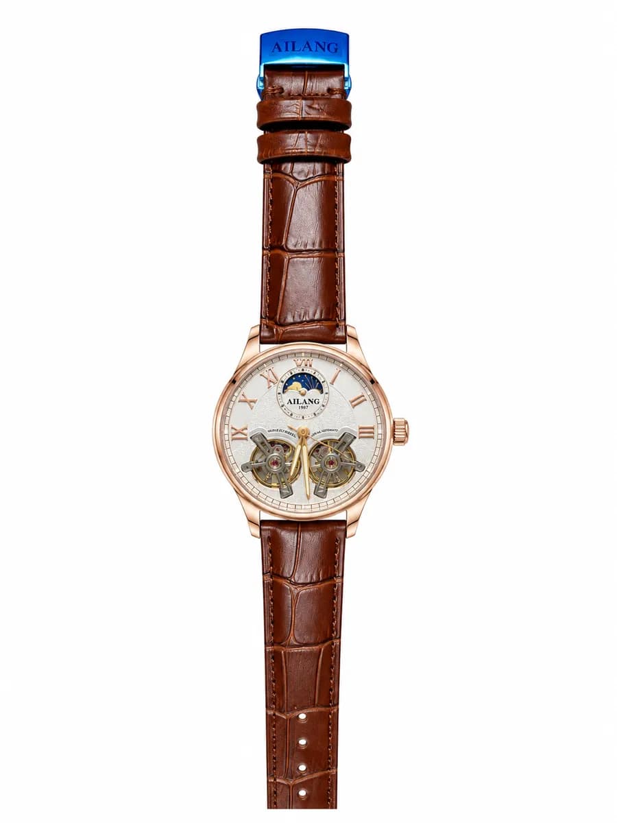 Ailang Moon Phase Double Flywheel Watch