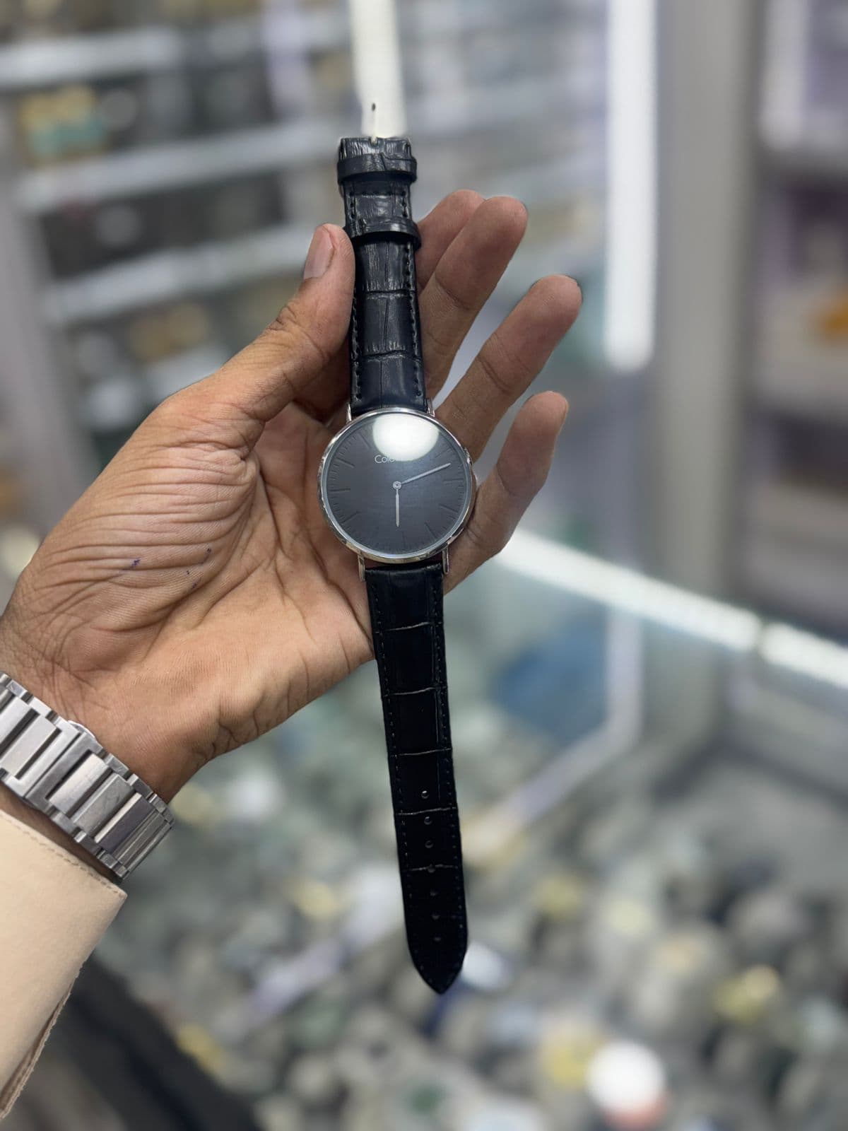 Colev Kie Minimalist Slim Watch with Leather Strap